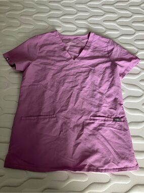 Figs 3-pocket scrub top Dusk size XS